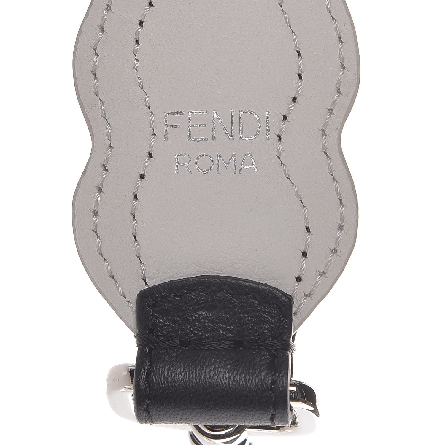 Fendi Calfskin Studded Mini Strap You Black Gold Silver 5 of 6