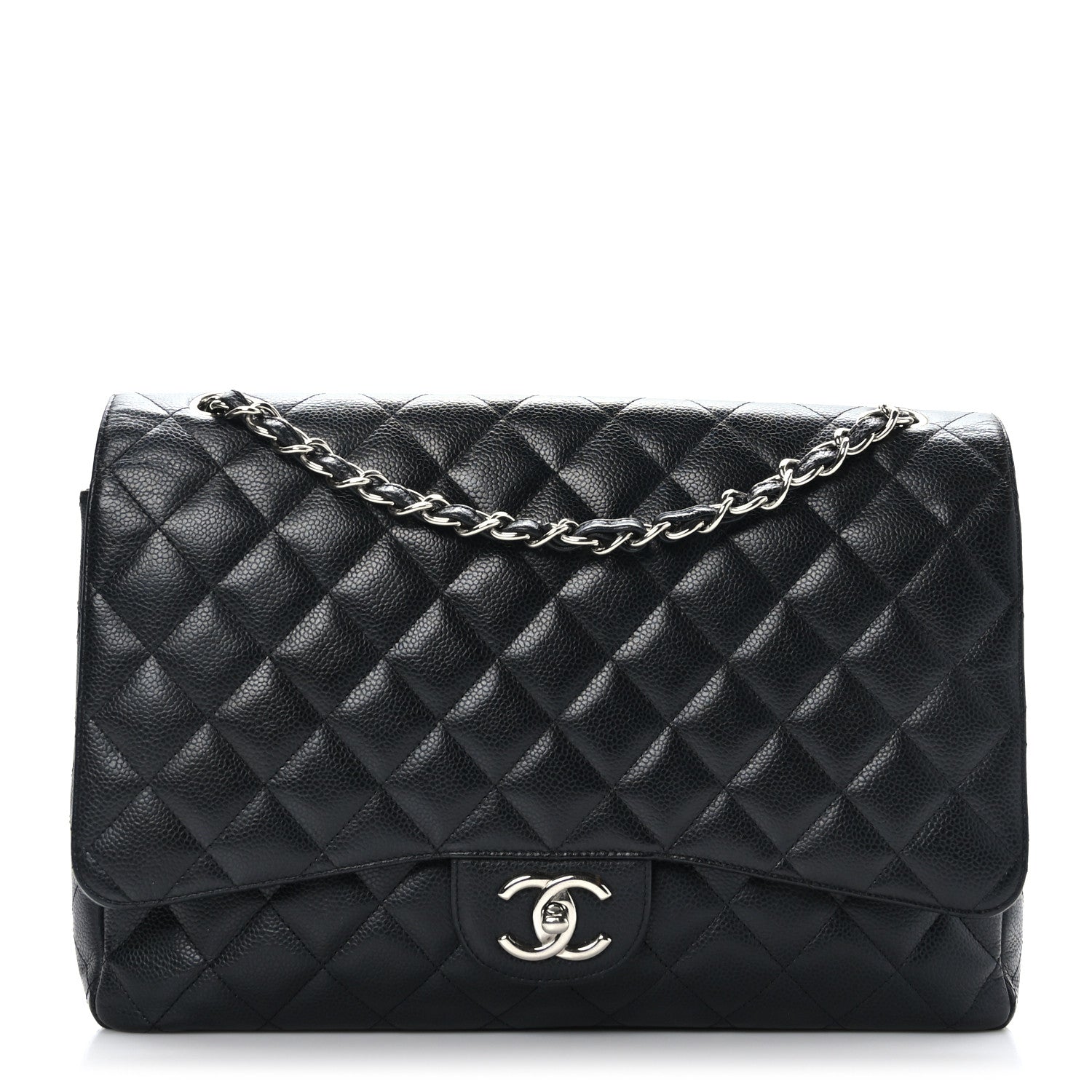 Chanel Caviar Quilted Maxi Double Flap Black 1 of 9
