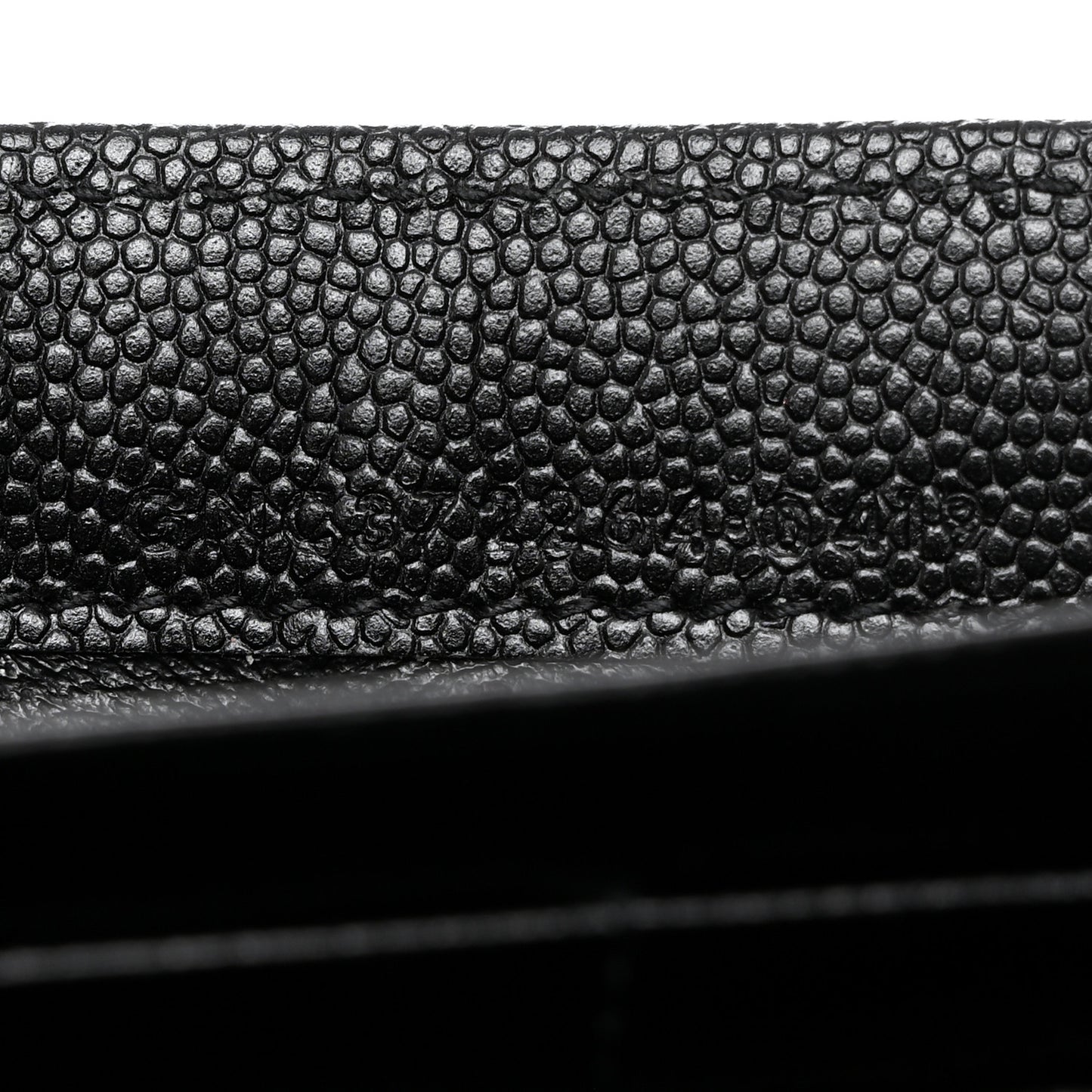 Grain De Poudre Matelasse Chevron Monogram Flap Wallet Black