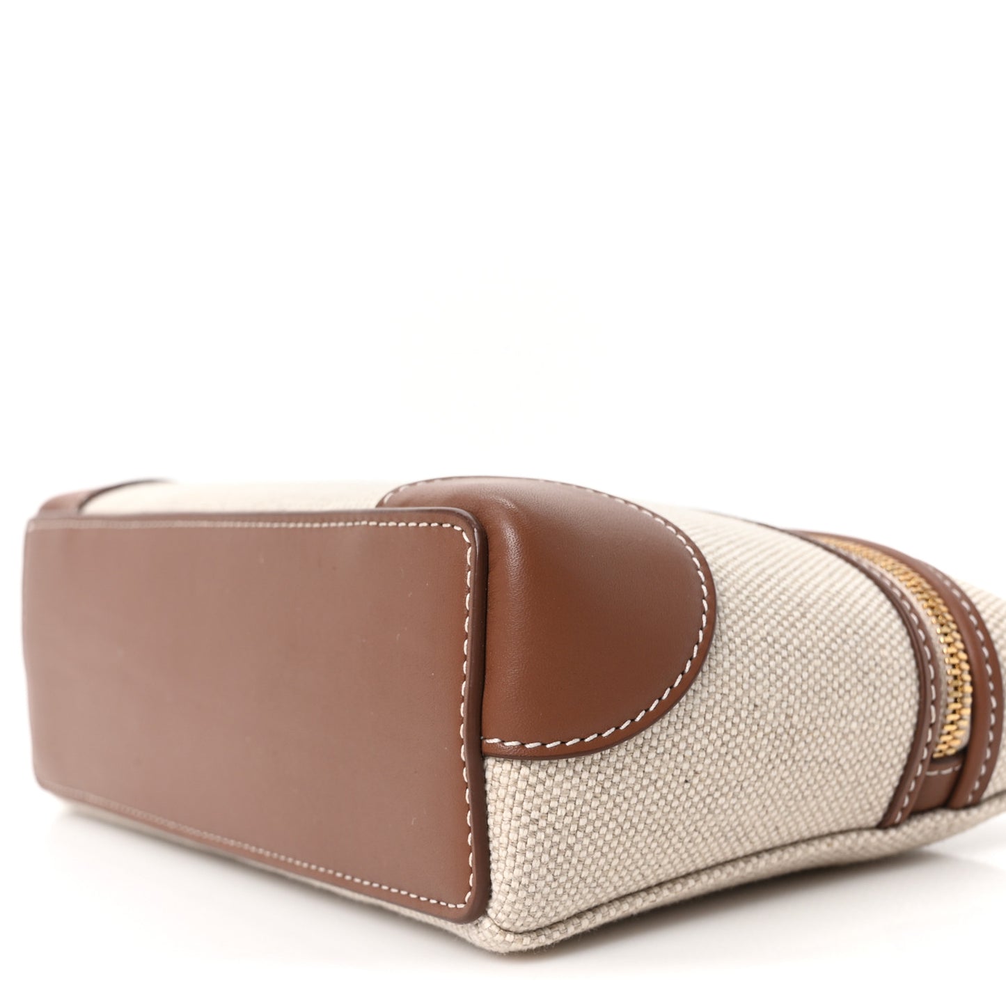 Cotton Linen L19 Extra Pocket Pouch Natural Caramel Sugar