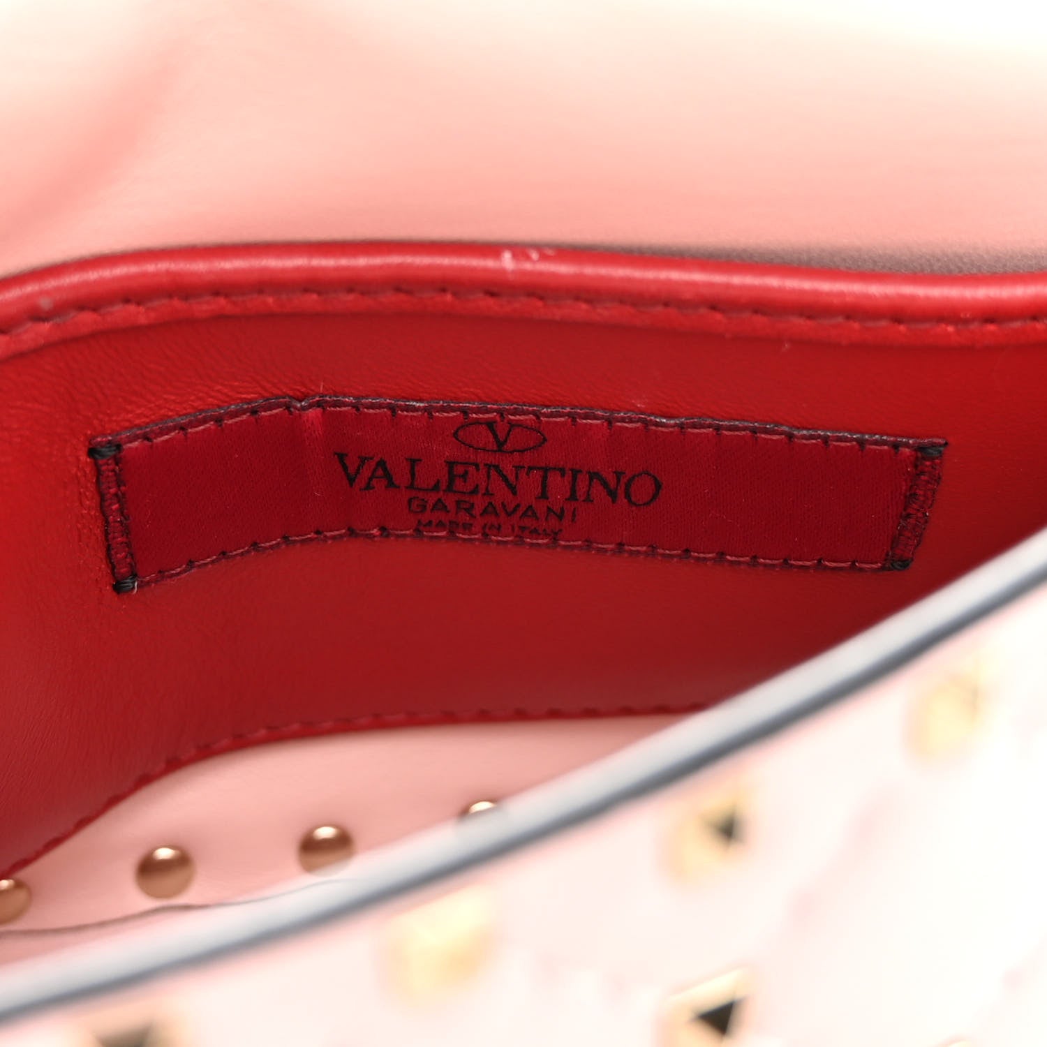 Valentino Garavani Nappa Small Rockstud Spike Shoulder Bag Water Rose 6 of 9