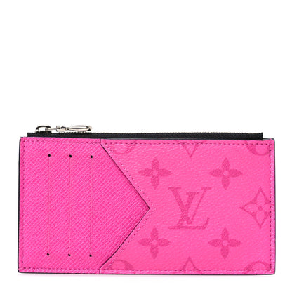 Louis Vuitton Taigarama Coin Card Holder Fuchsia 1 of 6