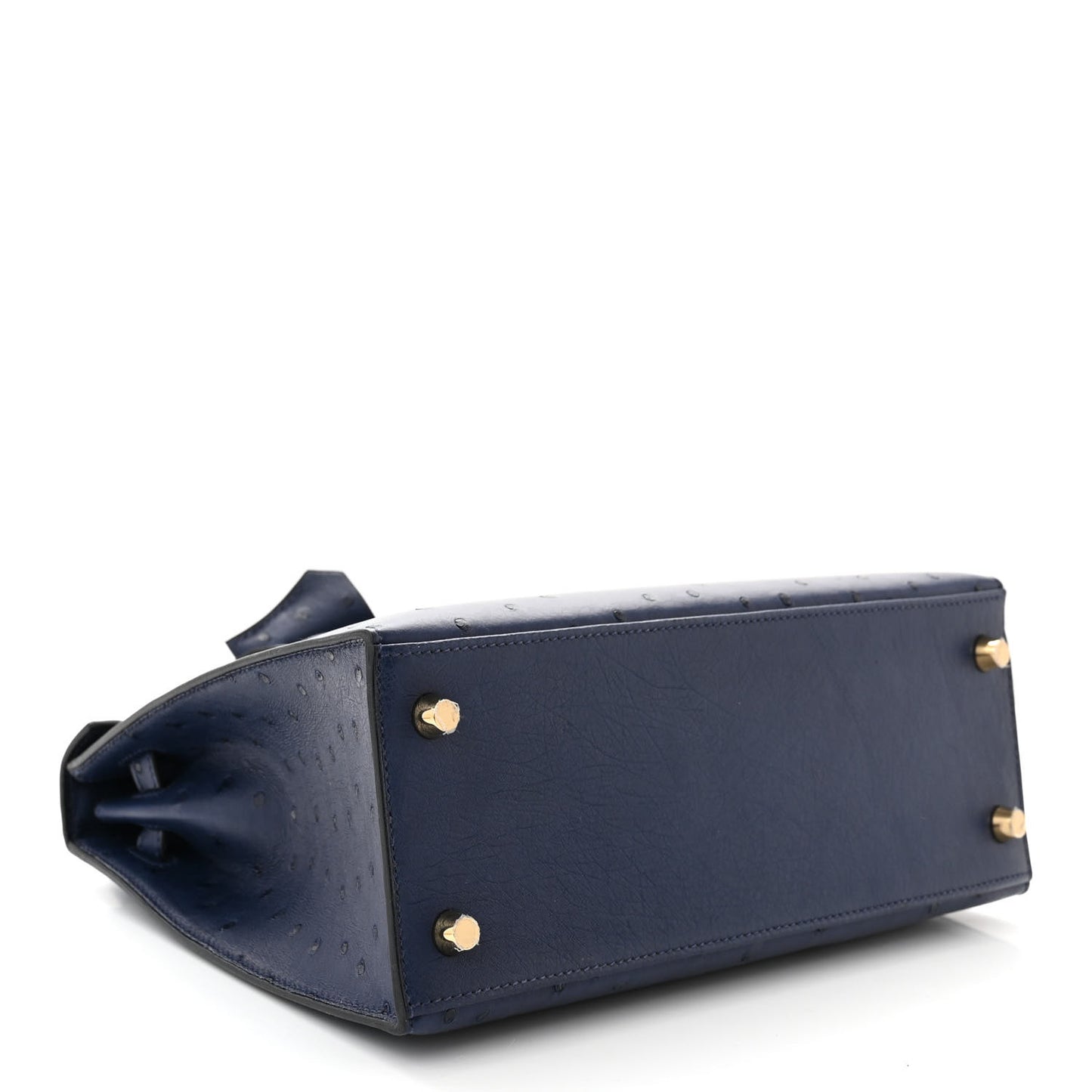 Ostrich Kelly Sellier 25 Bleu Iris