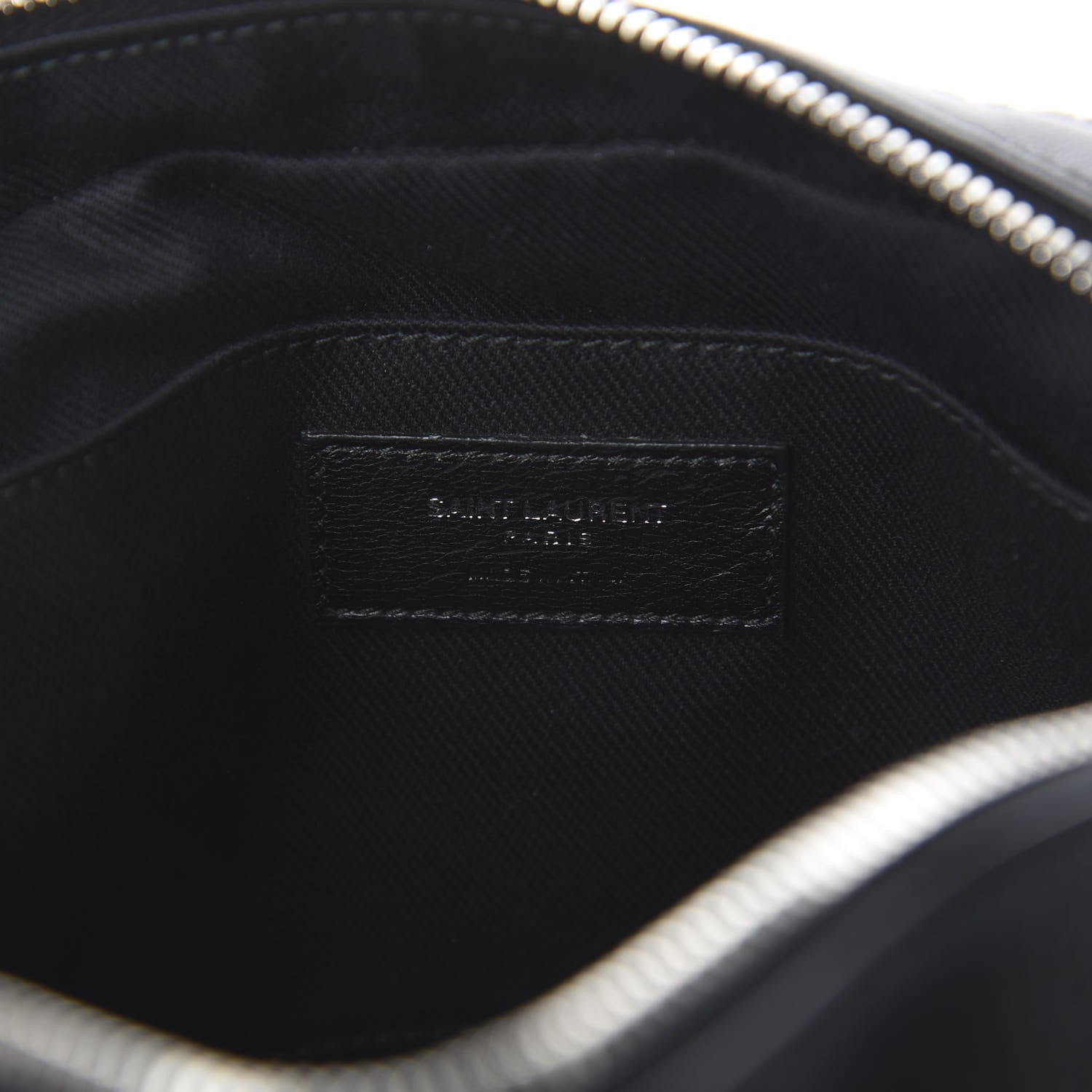 Saint Laurent Raffia Calfskin Monogram Lou Camera Bag Black 7 of 8