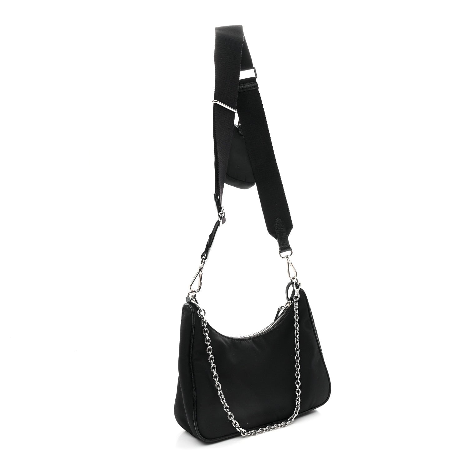Prada Nylon Re-Edition 2005 Shoulder Bag Black 3 of 12