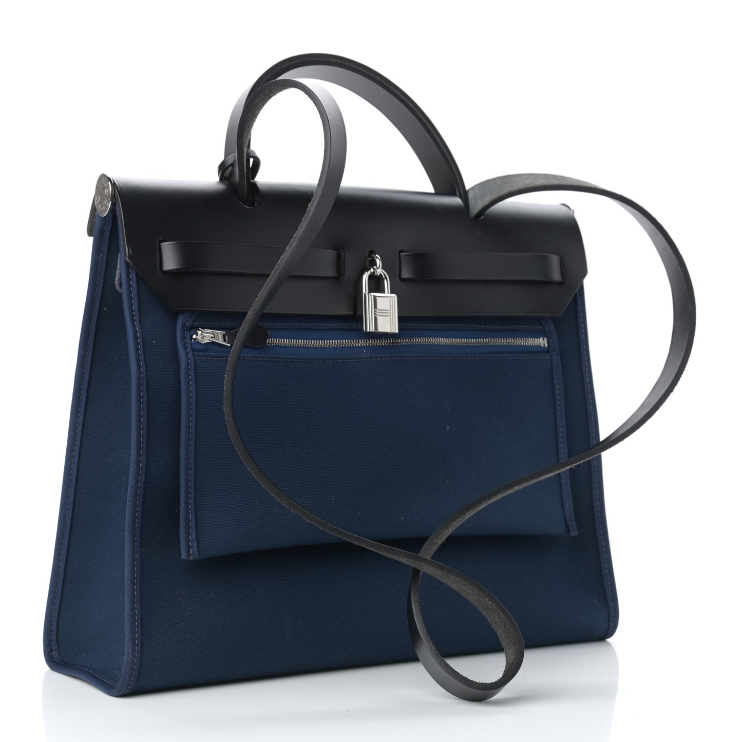 Toile Vache Hunter Herbag Zip Retourne 31 PM Black Bleu Indigo