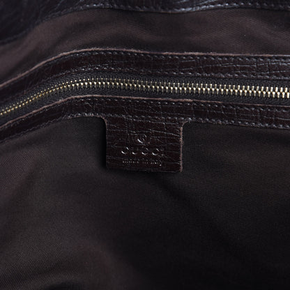 Gucci Monogram Medium Hasler Tote Dark Brown 6 of 24