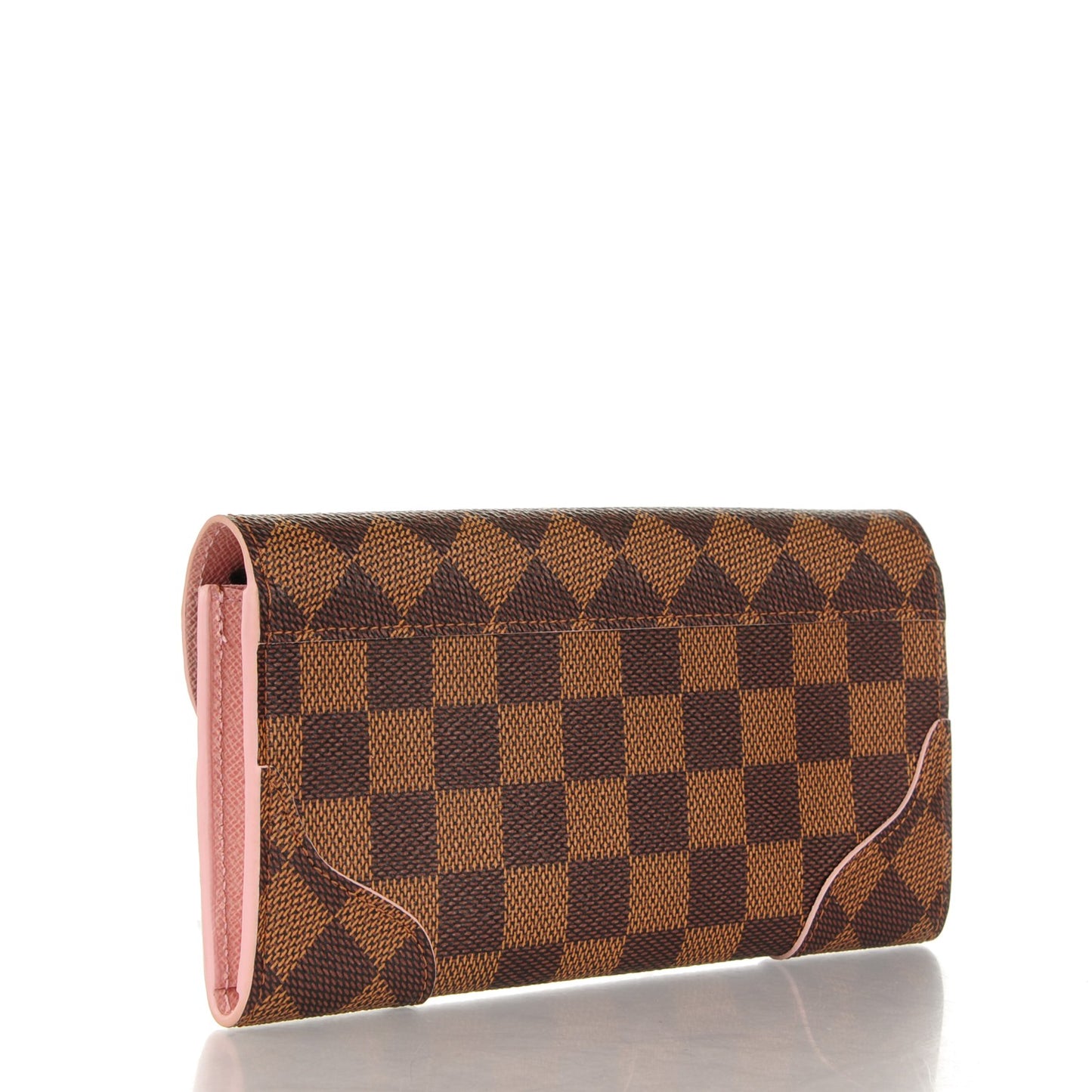 Damier Ebene Caissa Wallet Rose Ballerine