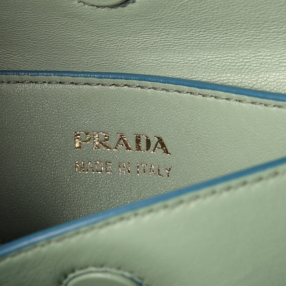Prada Saffiano Cuir Small Double Bag Turchese Acquamarina 6 of 9