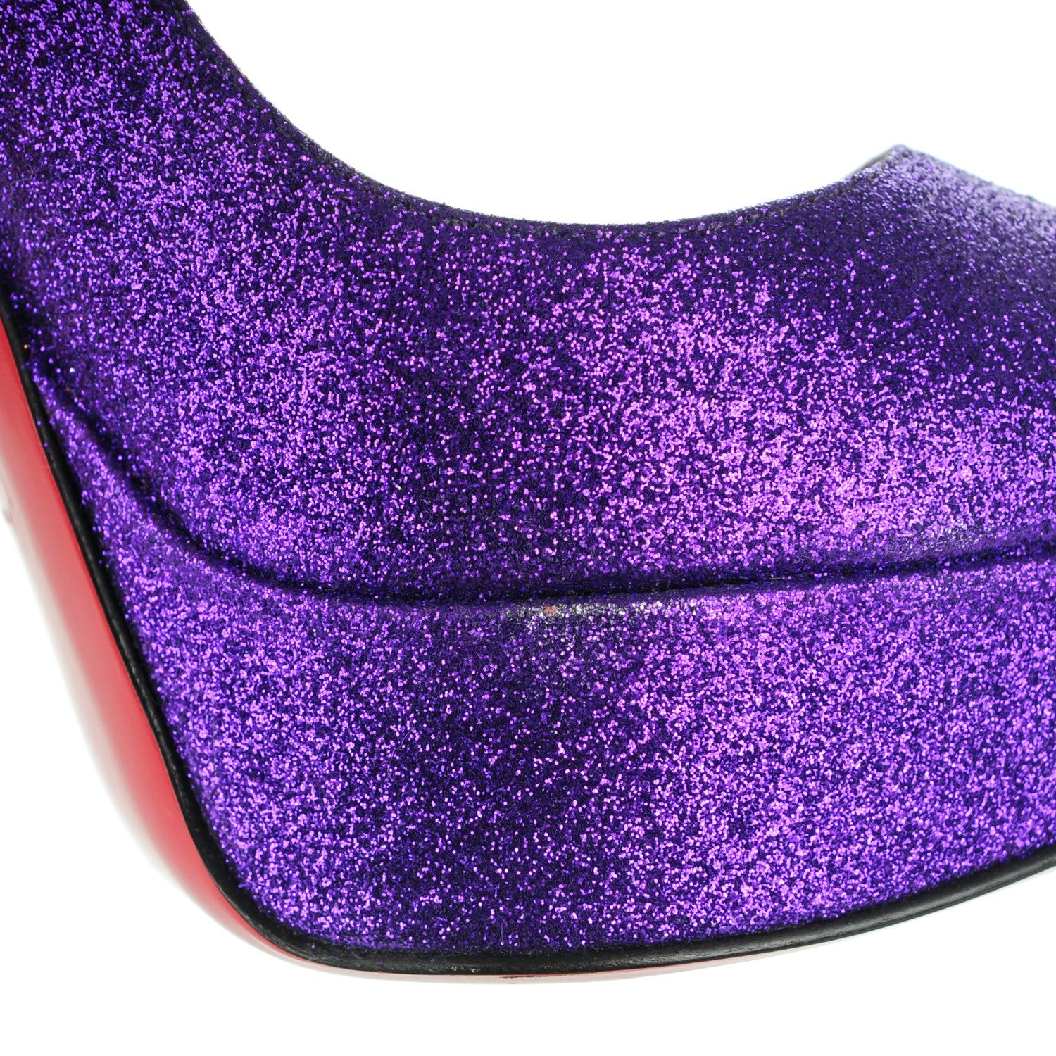 Christian Louboutin Glitter Bambou 140 Pumps 35.5 Purple 13 of 13