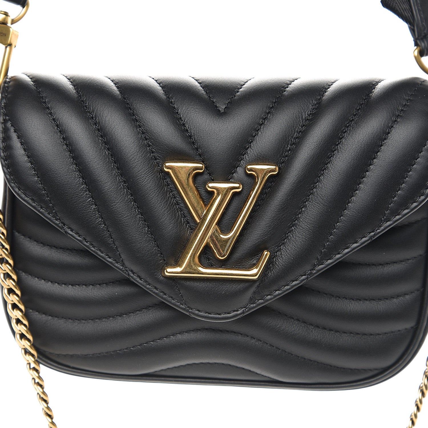 Louis Vuitton Calfskin New Wave Multi Pochette Black 9 of 9
