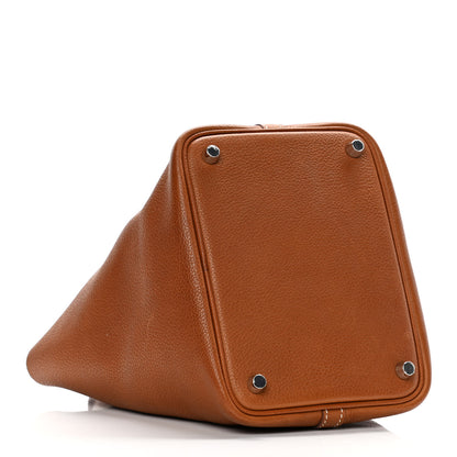 Hermes Barenia Faubourg Picotin Lock 18 PM Fauve 3 of 10