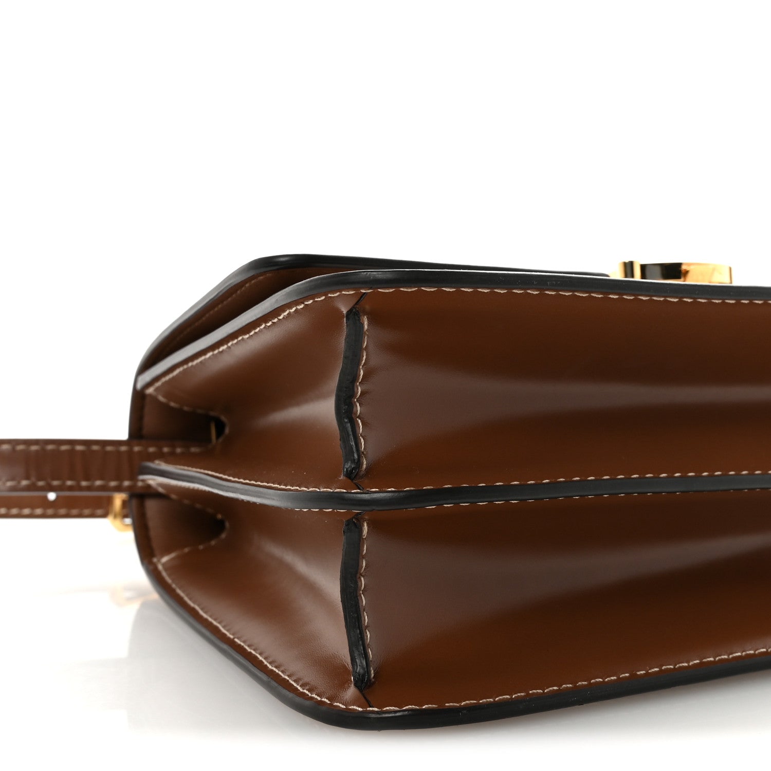 Burberry Canvas Calfskin Small TB Bag Natural 8 of 9