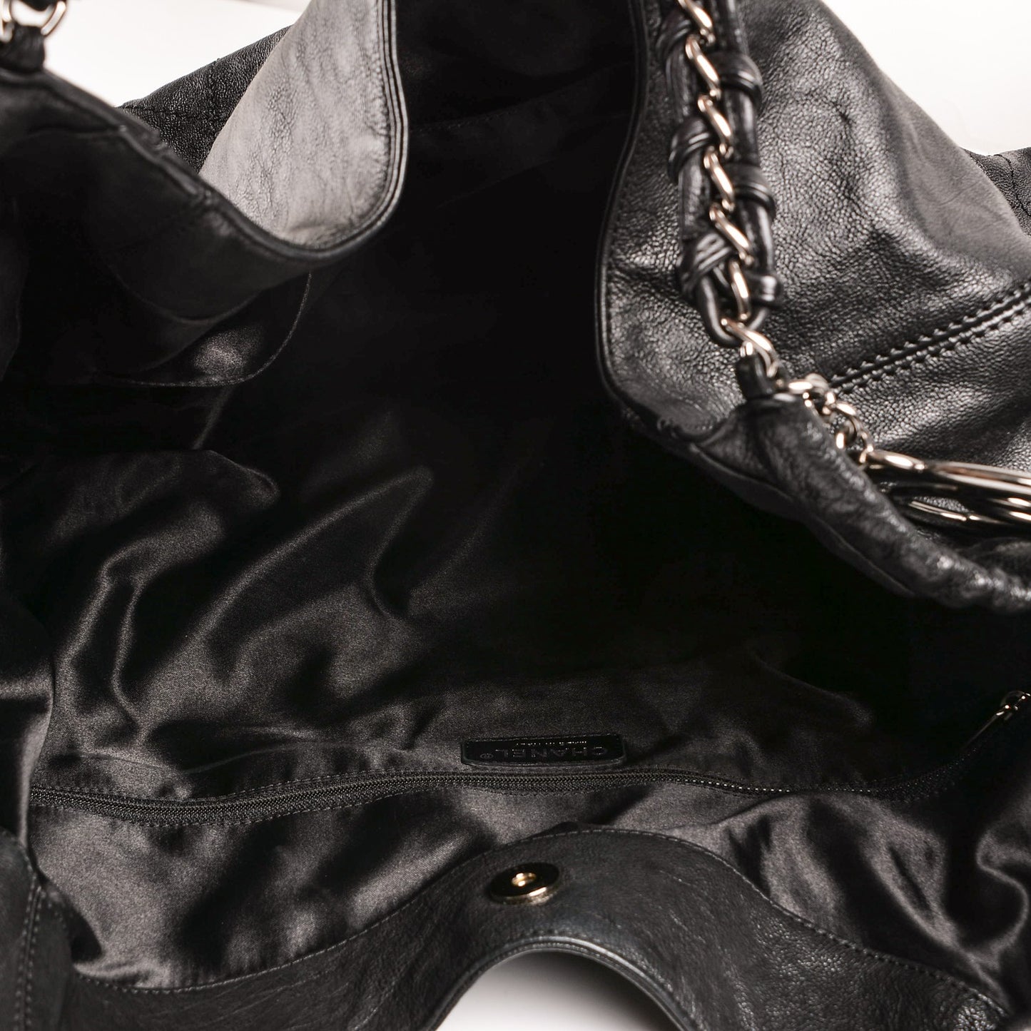 Distressed Caviar XL Coco Cabas Black