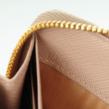 Prada Saffiano Fiocco Bow Zip Around Wallet Cammeo 7 of 7