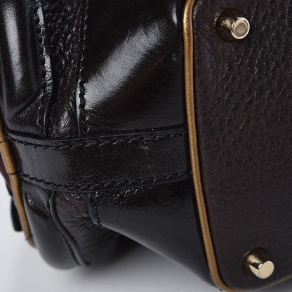 Burberry Grainy Calfskin Suede Tote Brown Burgundy 10 of 15