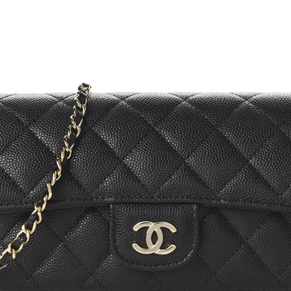 Chanel Caviar Quilted Glasses Case With Chain Black 11 of 12