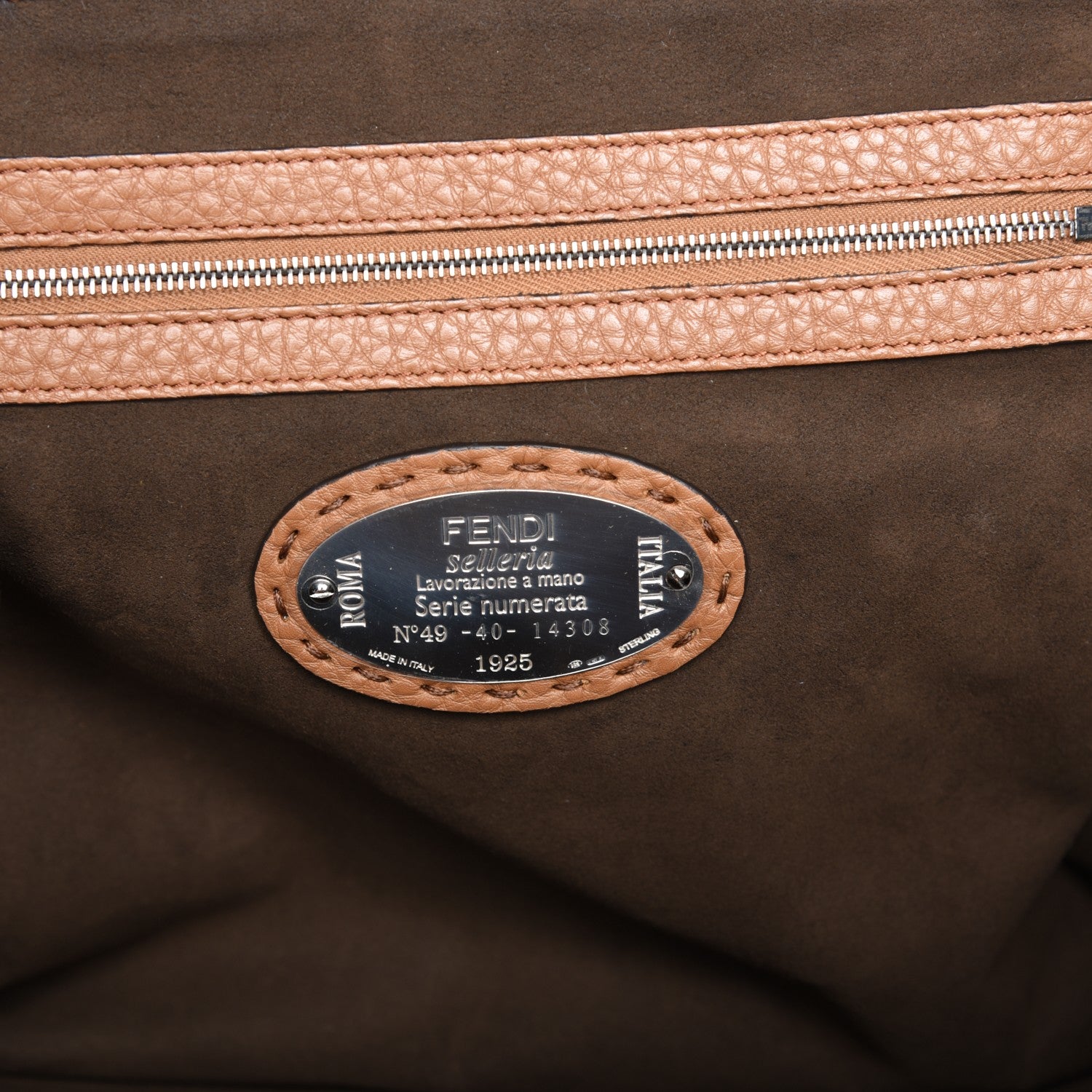 Fendi Cuoio Romano Selleria Adele 1328 Bag Mou 6 of 7