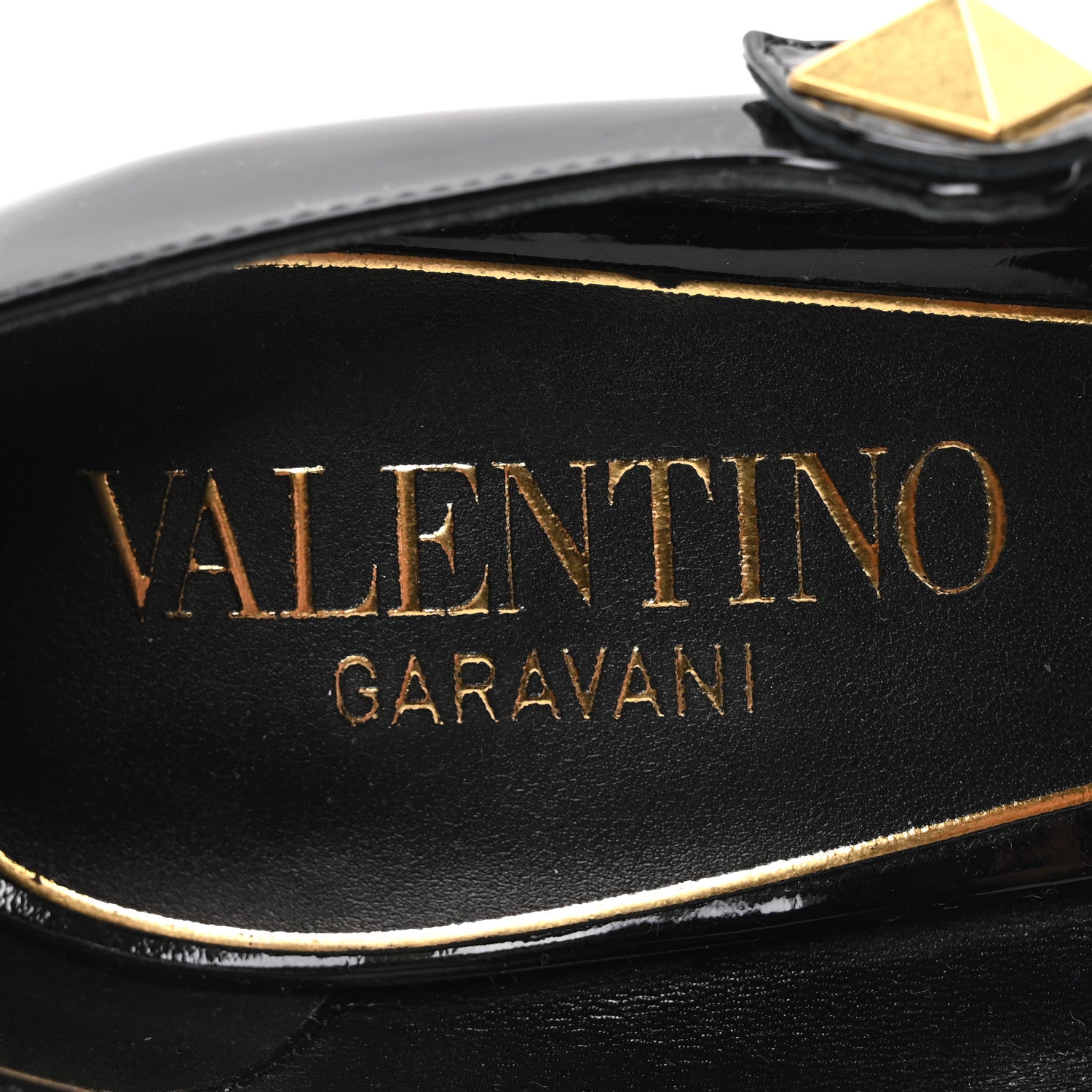 Valentino Garavani Patent Tiptoe Ankle Strap 100mm Pumps 41 Black 7 of 8