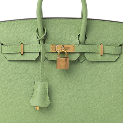 Hermes Epsom Birkin Sellier 25 Vert Criquet 8 of 11