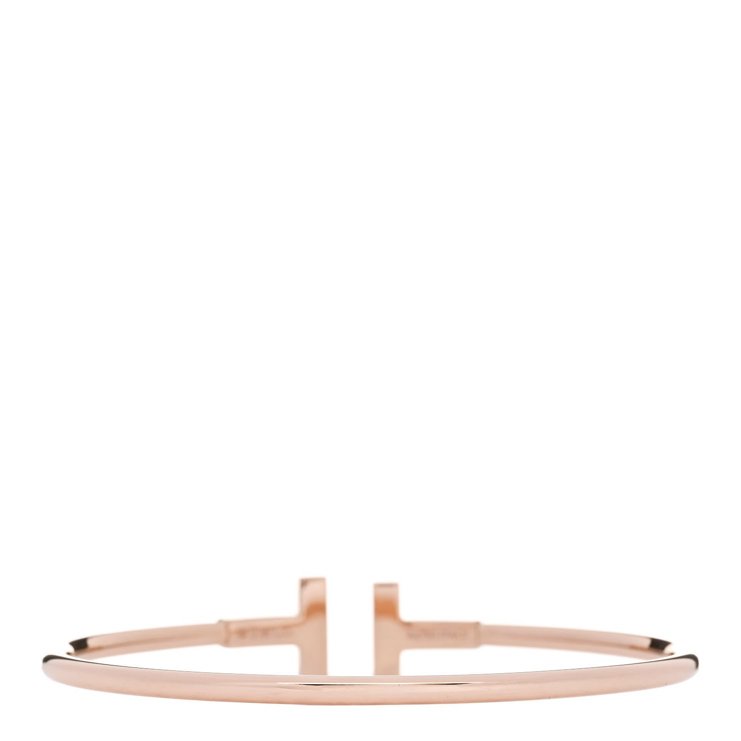 Tiffany 18K Rose Gold Black Onyx T Wire Bracelet 2 of 3