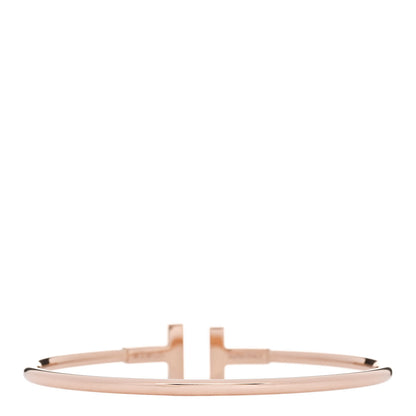 Tiffany 18K Rose Gold Black Onyx T Wire Bracelet 2 of 3