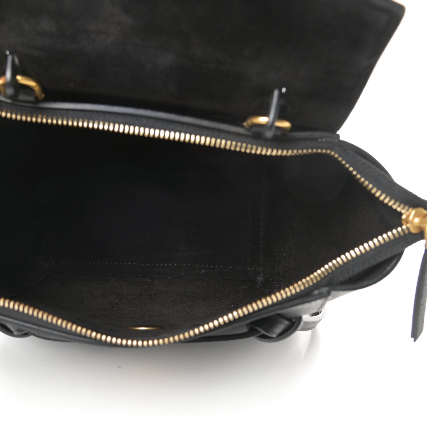 Celine Grained Calfskin Nano Belt Bag Black 5 of 10