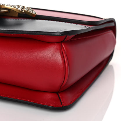 Gucci Calfskin Sylvie Web Queen Margaret Shoulder Bag Blue Agata Hibiscus Red Mystic White 10 of 11