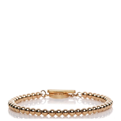 Tiffany 18K Yellow Gold 4mm Beads Toggle Bracelet 1 of 6