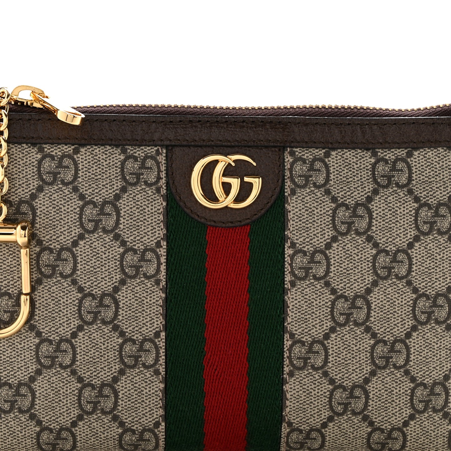 GG Supreme Monogram Web Ophidia Utility Belt Bag  100 40 Beige Ebony New Acero