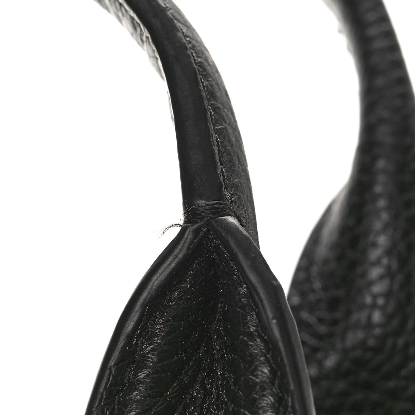 Grained Calfskin Small The Tote Bag Black