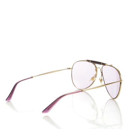Gucci Bamboo Aviator GG 2235/S Sunglasses Gold 3 of 6
