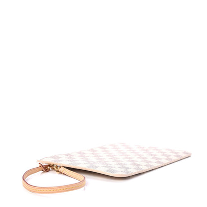 Louis Vuitton Damier Azur Neverfull MM GM Pochette Rose Ballerine 4 of 7