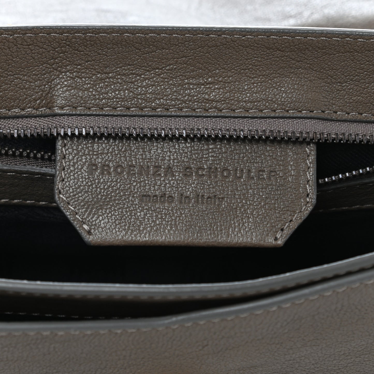 Lambskin PS1 Pochette Clutch Smoke