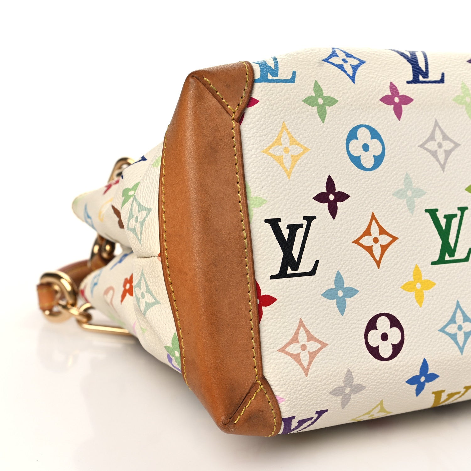 Louis Vuitton Monogram Multicolor Audra White 6 of 10