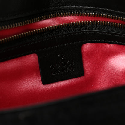 Gucci Velvet Matelasse Medium GG Marmont Shoulder Bag Black 6 of 11