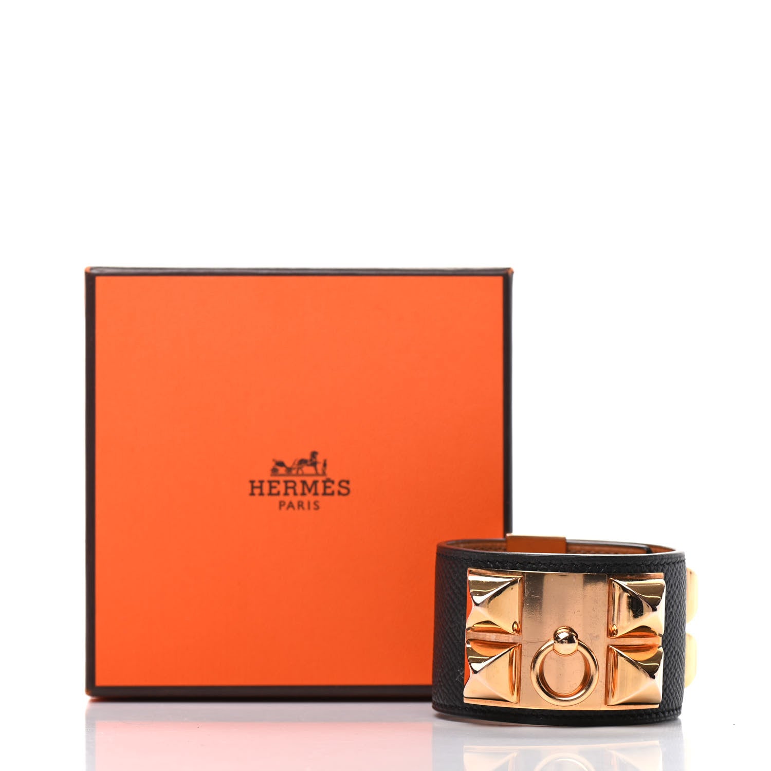 Hermes Epsom Collier de Chien CDC Bracelet S Black 7 of 7