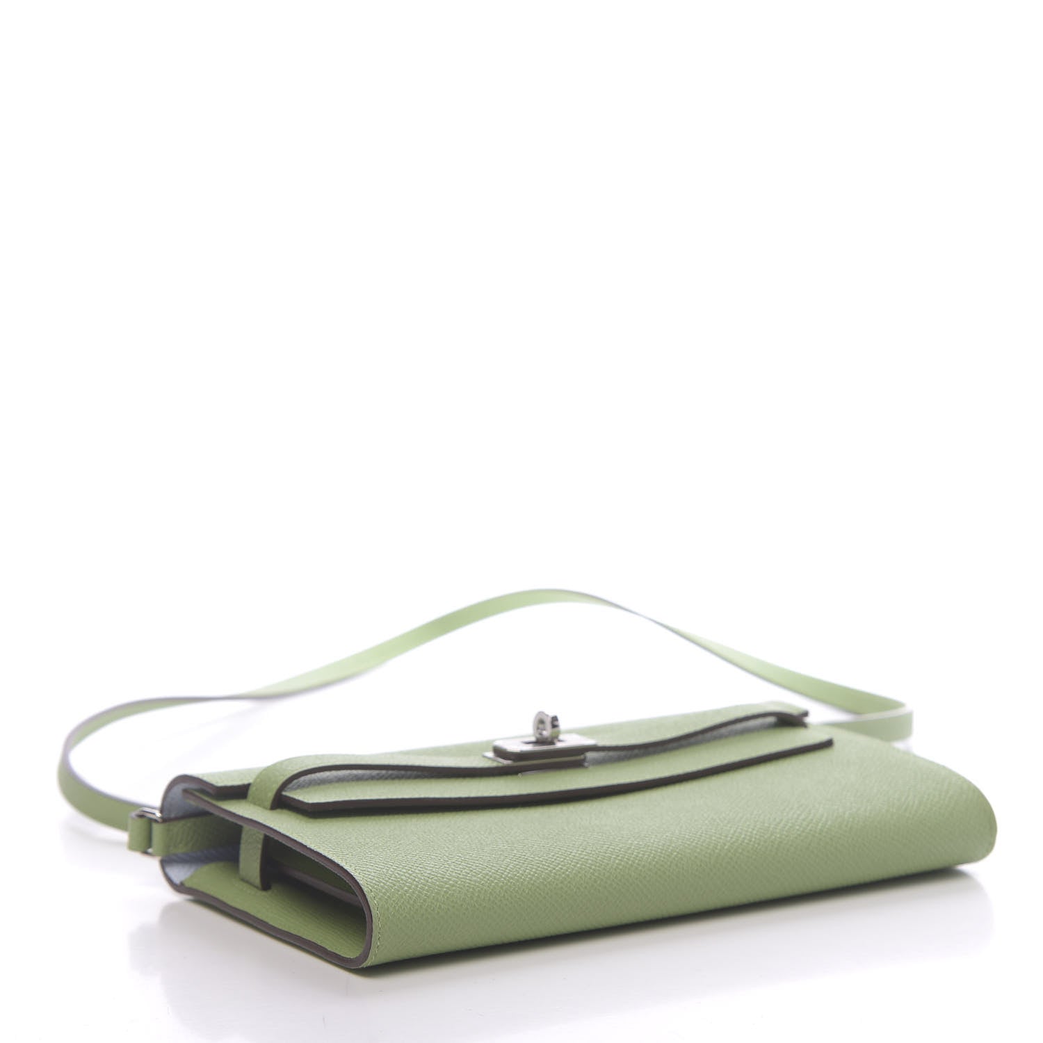 Hermes Epsom Verso Kelly Wallet To Go Vert Criquet Bleu Brume 4 of 10