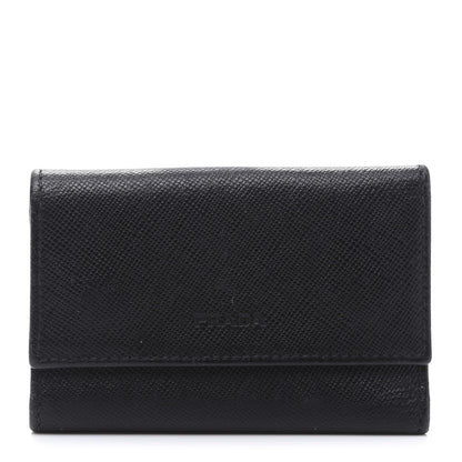 Prada Saffiano 6 Key Holder Black 1 of 10