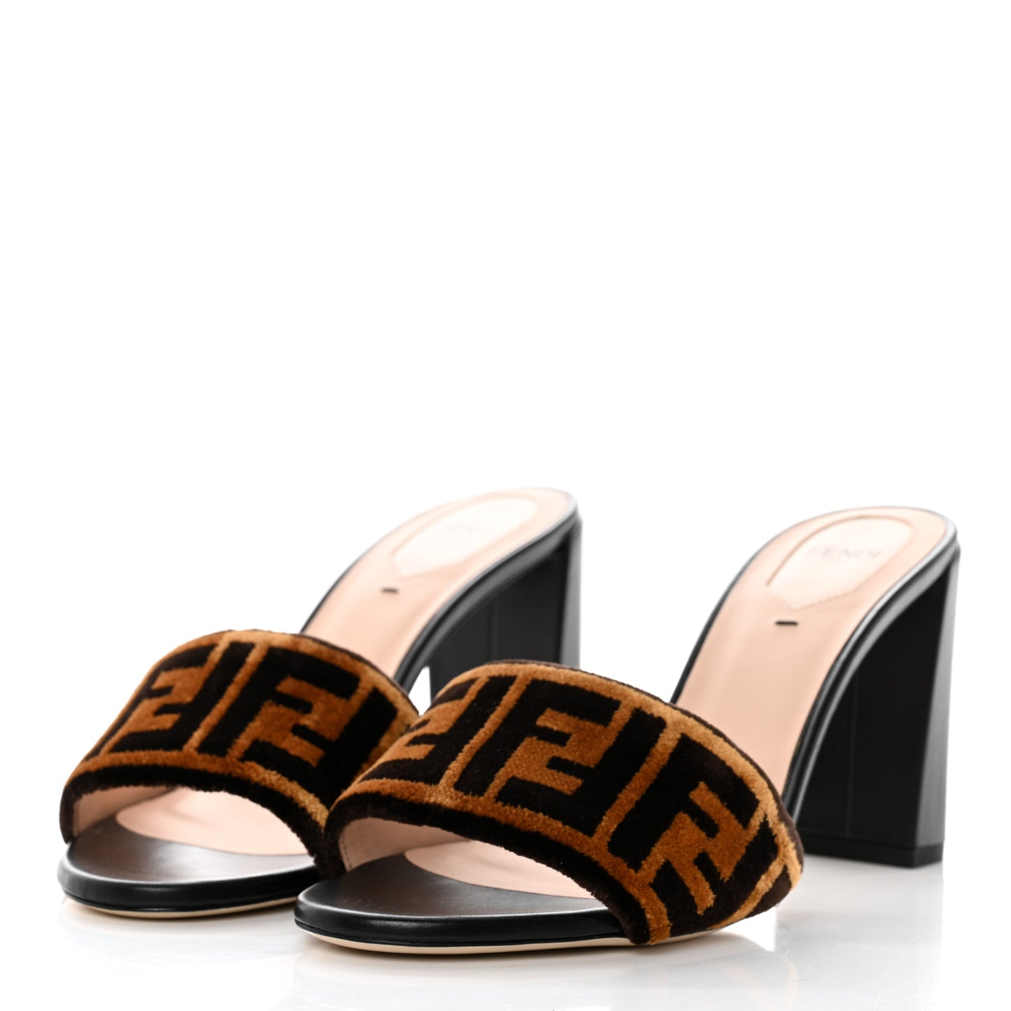 Velvet FF Slide Sandals 39 Tobacco