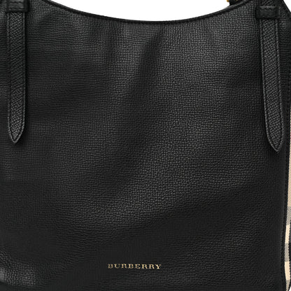 Burberry Grainy Calfskin House Check Small Canterbury Black 8 of 13