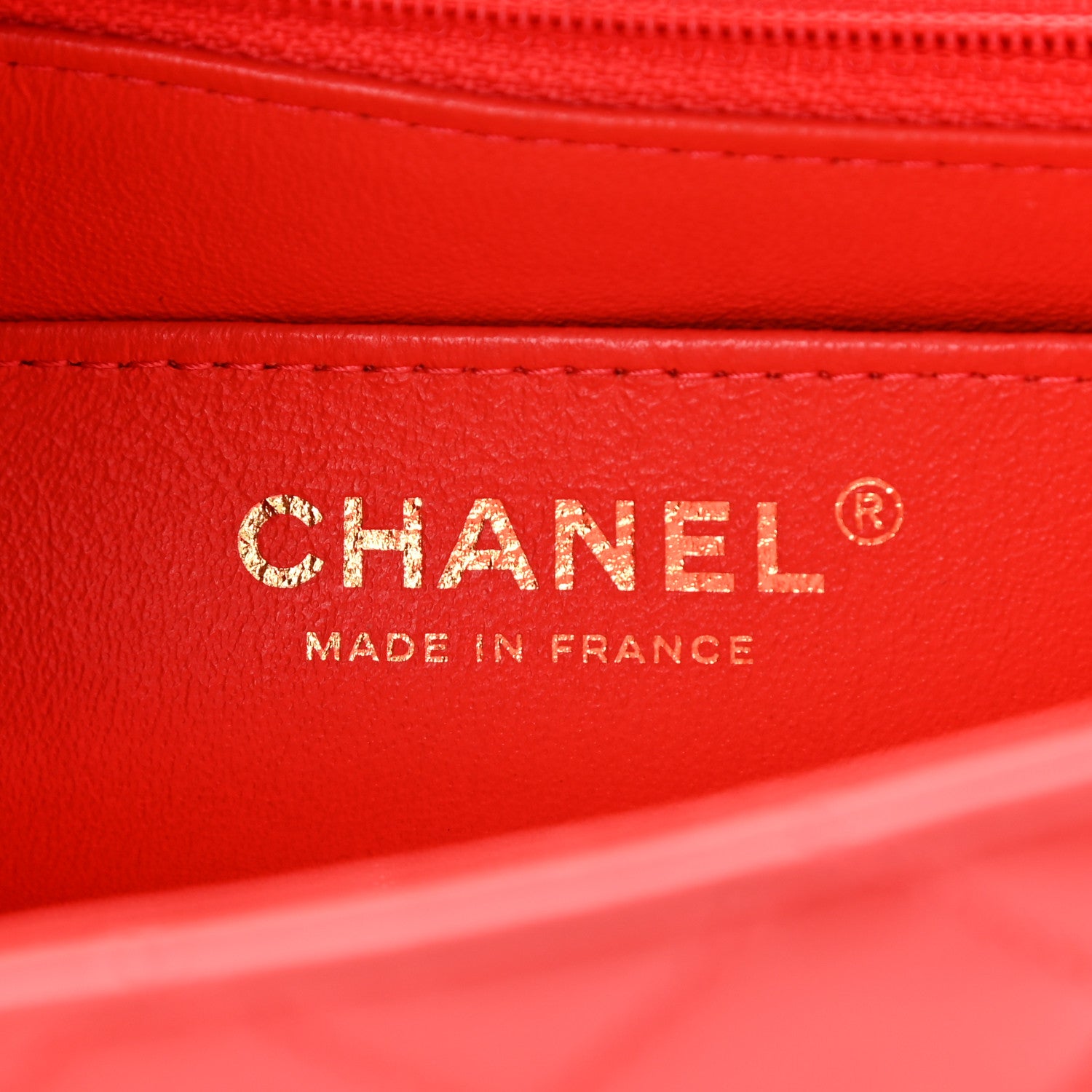 Chanel Lambskin Quilted Mini Rectangular Flap Red 6 of 17