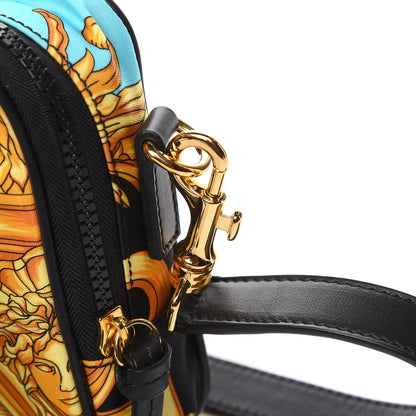 Versace Nylon Baroque Print Small Crossbody Bag Black 10 of 10