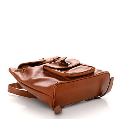 Gucci Calfskin Bamboo Mini Backpack Brown 4 of 12