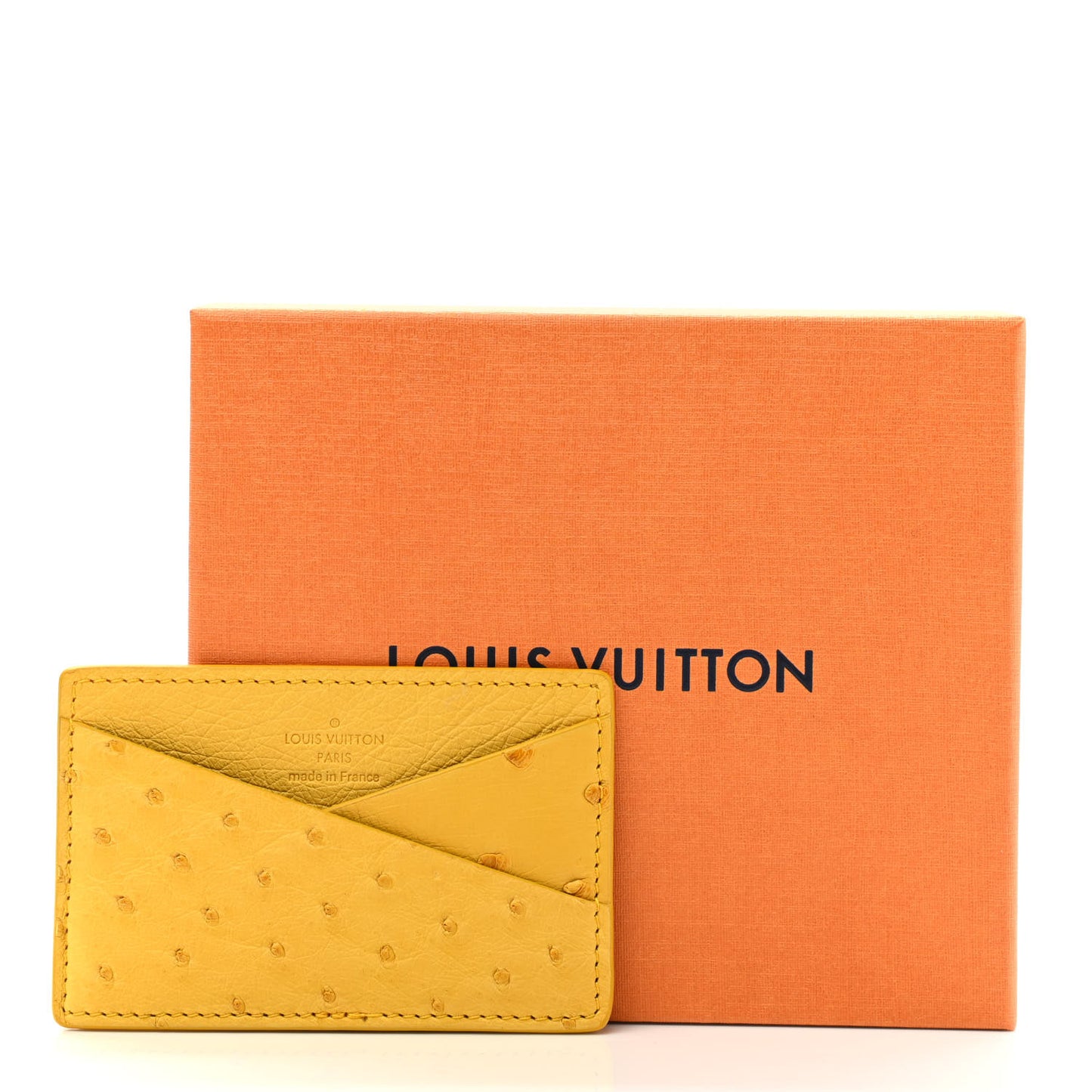 Ostrich Card Holder Yellow