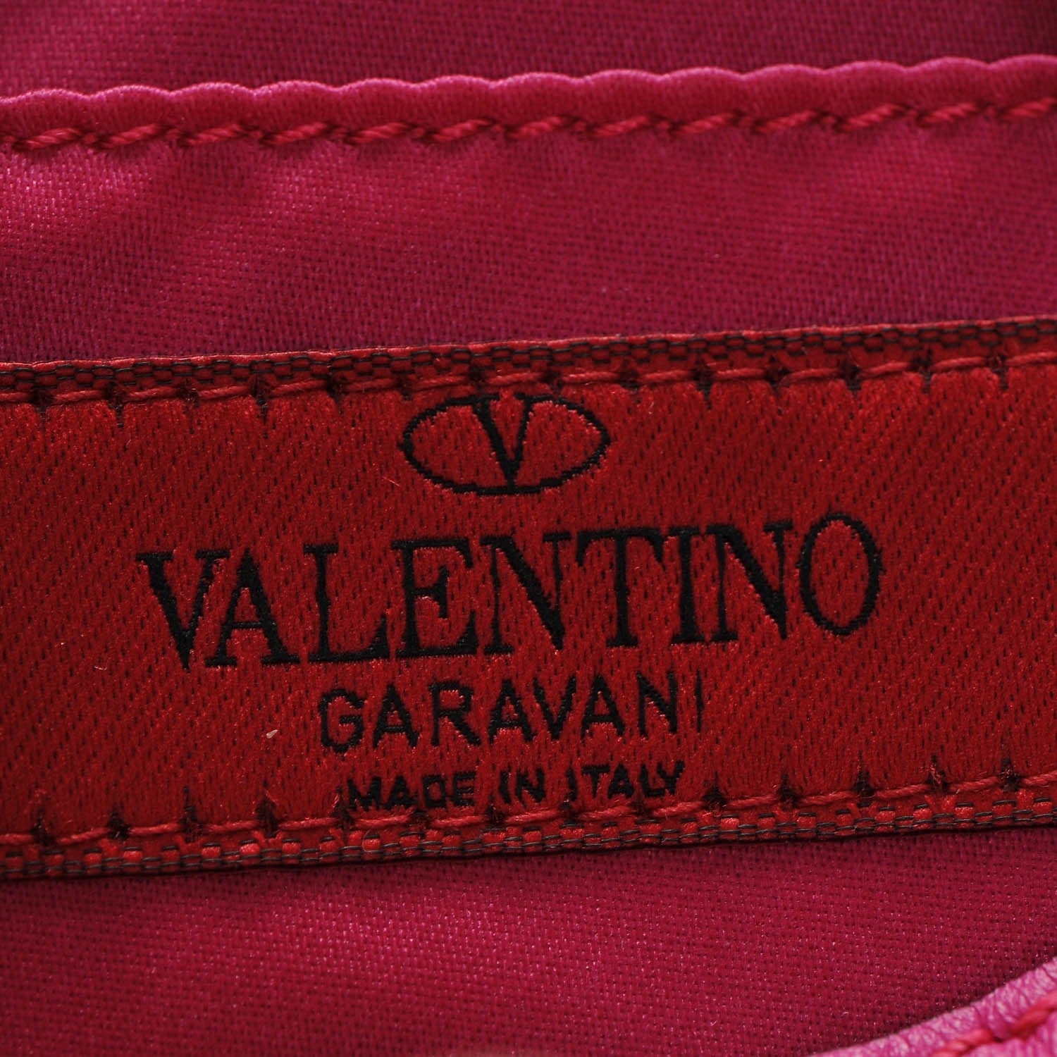Valentino Garavani Vitello Mini Rockstud Crossbody Saddle Bag Fuxia 7 of 7