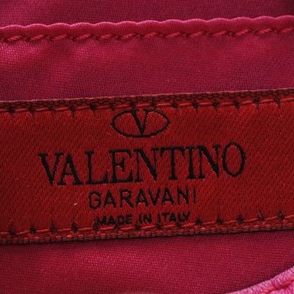 Valentino Garavani Vitello Mini Rockstud Crossbody Saddle Bag Fuxia 7 of 7