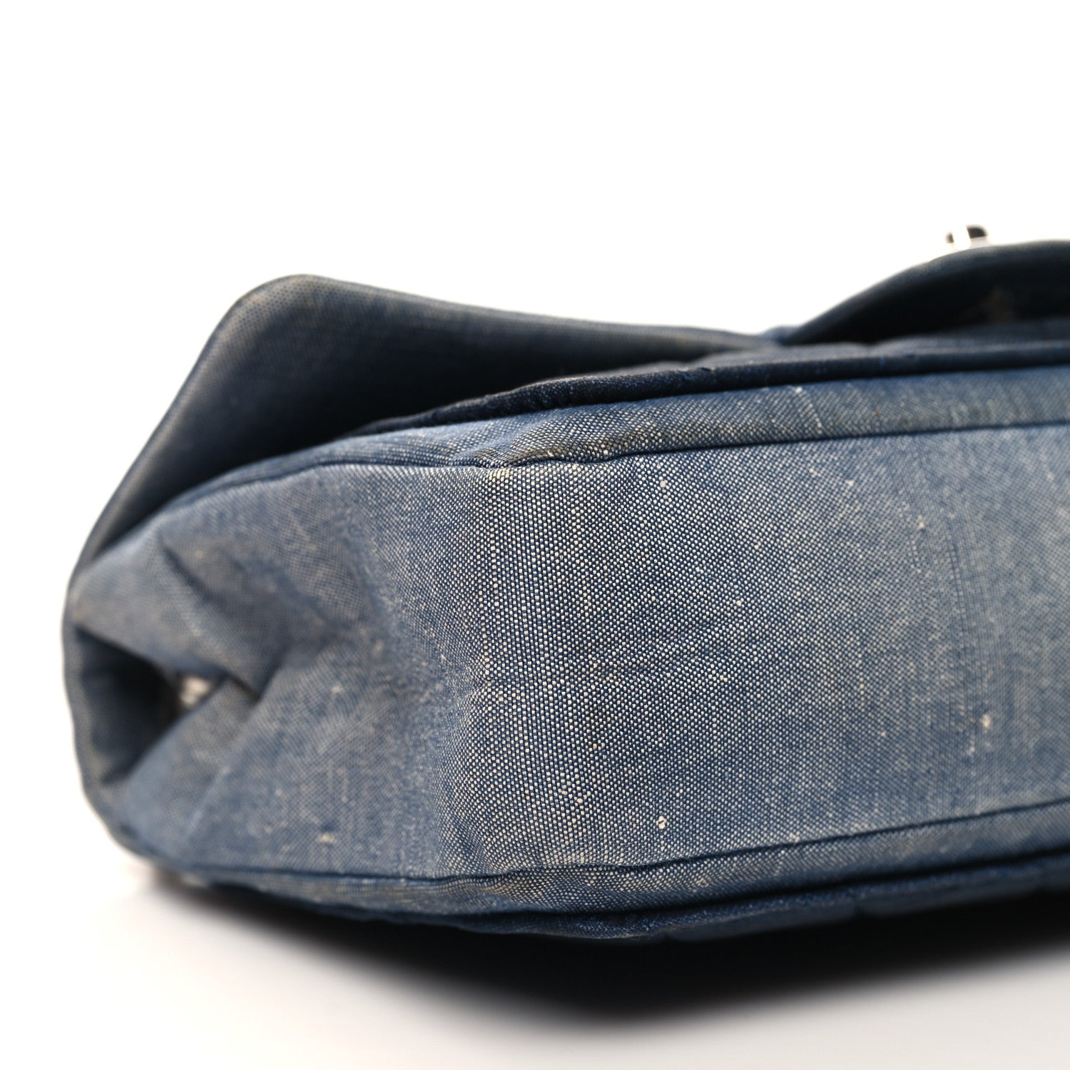 Chanel Denim Quilted Medium Graphic Flap Light Blue 9 of 13