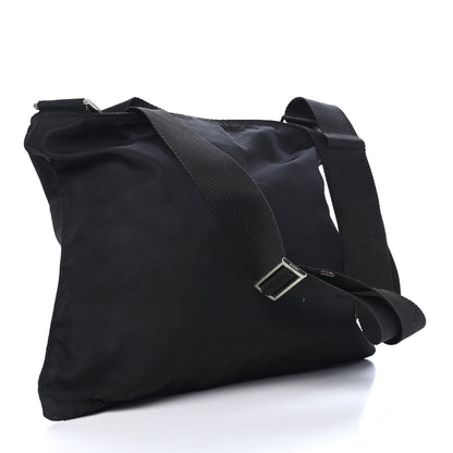 Prada Nylon Vela Flat Messenger Bag Black 2 of 9