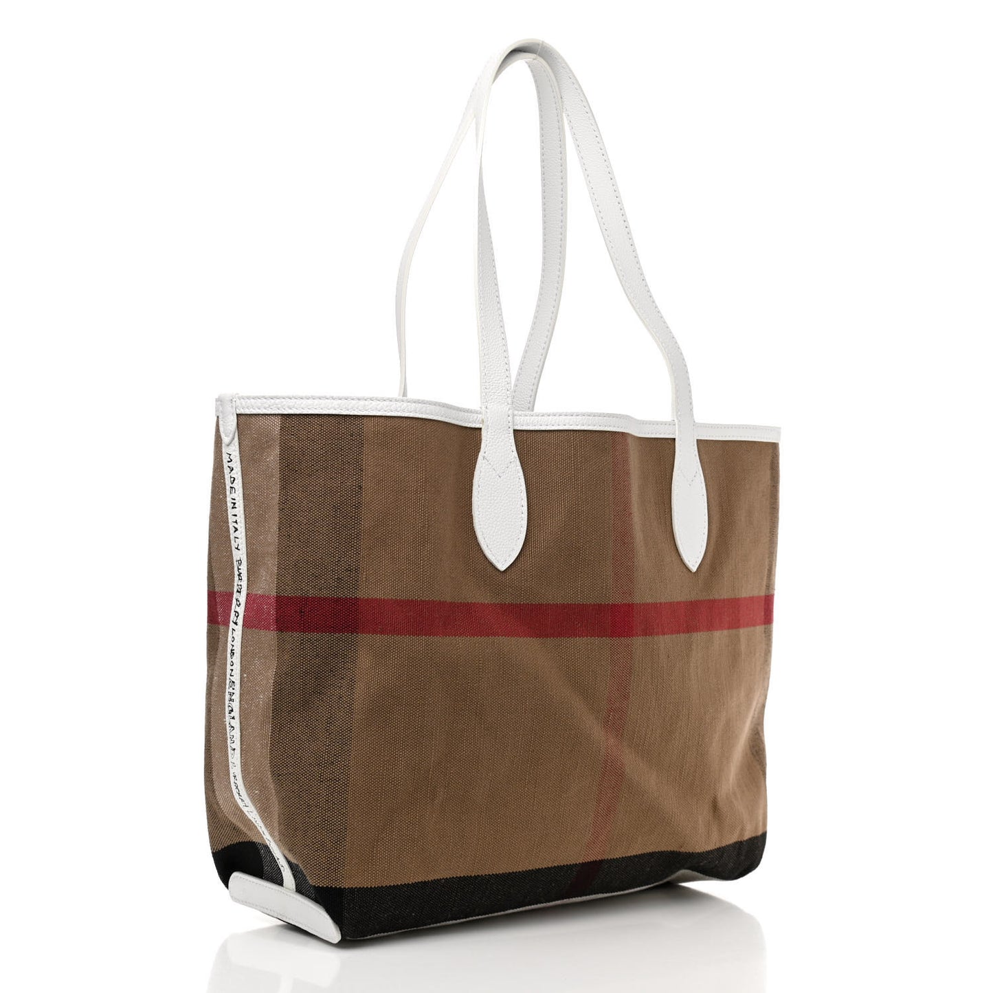Canvas House Check Union Jack Sketchbook Reversible Doodle Tote Red White Blue